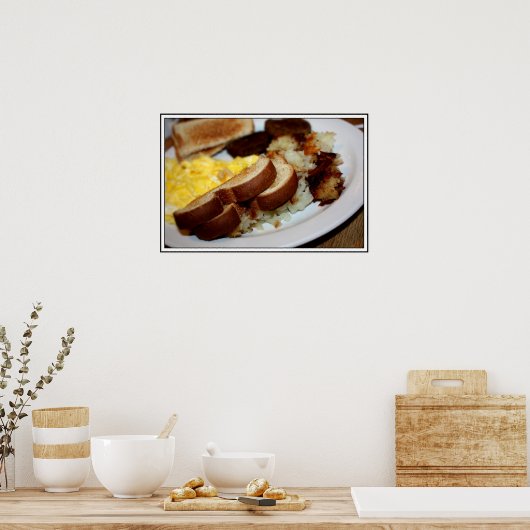 Frühstück Pile Poster (Küche)