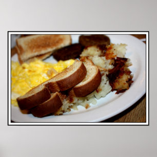 Frühstück Pile Poster