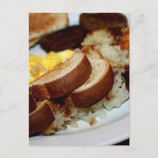 Frühstück Pile Postkarte (Vorderseite)