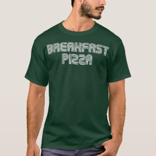 Frühstück Pizza Vintag Retro 70er 80er Funny T-Shirt