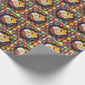 Frühstück Pop-Art Geschenkpapier (Ecke)