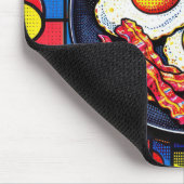 Frühstück Pop Art Mousepad (Ecke)
