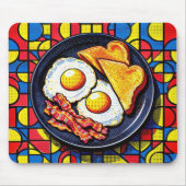 Frühstück Pop Art Mousepad (Vorne)