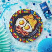 Frühstück Pop-Art Pappteller (Party)