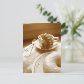 Frühstück Postkarte (Stehend Vorderseite)