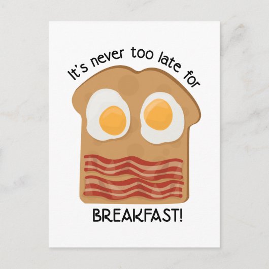 Frühstück! Postkarte (Vorderseite)