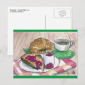 Frühstück Postkarte (Vorne/Hinten)