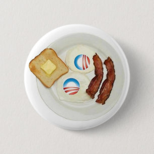 Frühstück Pro-Obama 2012 Button