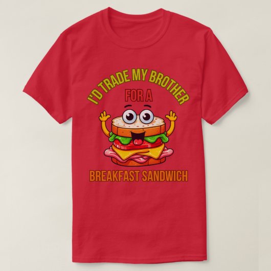 Frühstück Sandwich 3 T-Shirt (Design vorne)