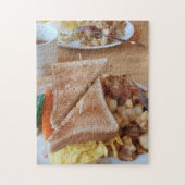 Frühstück Sandwich Hashbrowns Feinschmecker Puzzle (Vertikal)
