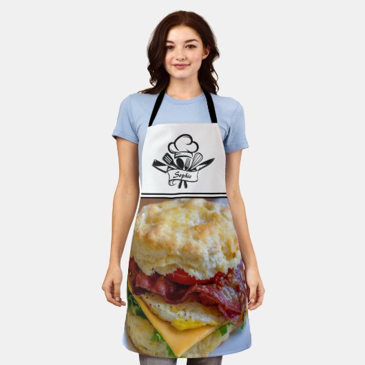 Frühstück Sandwich Personalisierte Schürze (Getragen)