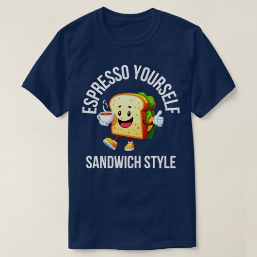 Frühstück Sandwich T-Shirt (Design vorne)