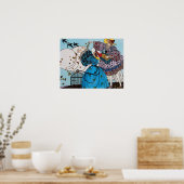 FRÜHSTÜCK / SCHNELLKOSTENDESIGNER POSTER (Küche)