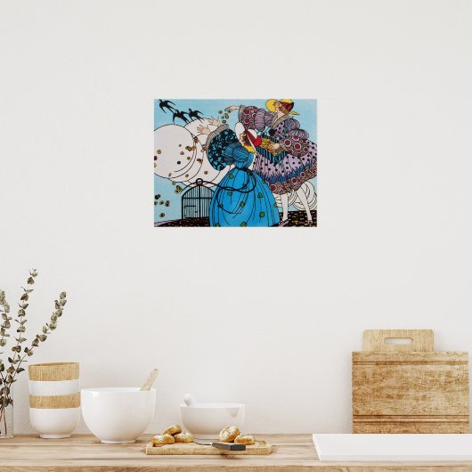 FRÜHSTÜCK / SCHNELLKOSTENDESIGNER POSTER (Küche)