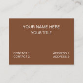 Frühstück seine Zeit für das Frühstück Café Visitenkarte (Rückseite)