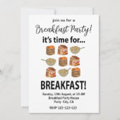Frühstück seine Zeit für das Frühstück Einladung (Vorderseite)