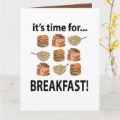 Frühstück seine Zeit für das Frühstück Karte (Gelbe Blume)