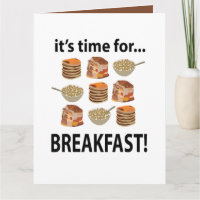 Frühstück seine Zeit für das Frühstück