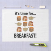 Frühstück seine Zeit für das Frühstück Seidenpapier (Handwerk)