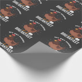 Frühstück Spaß Huhn Kack Eier Funny Farming Geschenkpapier (Ecke)