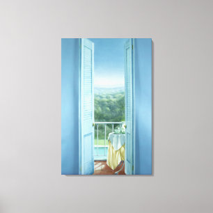 Frühstück St. Maxime 1984 Leinwanddruck