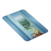 Frühstück St. Maxime 1984 Magnet (Rechte Seite)