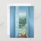 Frühstück St. Maxime 1984 Postkarte (Vorne/Hinten)