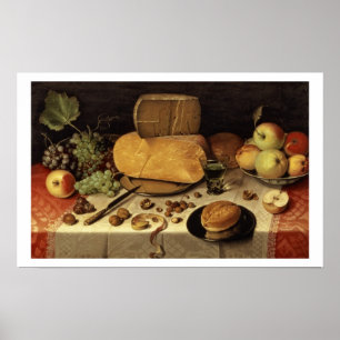 Frühstück Stillleben, 1613 (Öl auf Leinwand) Poster