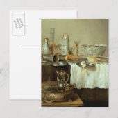 Frühstück Stillleben, 1638 Postkarte (Vorne/Hinten)