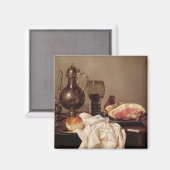 Frühstück Stillleben (Öl auf Tafel) Magnet (Vorderseite/Rückseite)