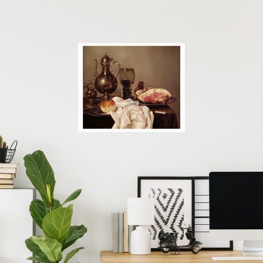 Frühstück Stillleben (Öl auf Tafel) Poster (Heimbüro)