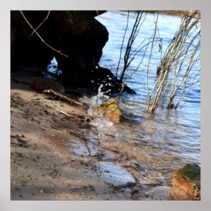 Frühstück, Strandleben Poster