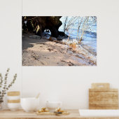Frühstück, Strandleben Poster (Küche)