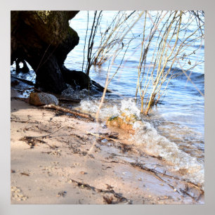 Frühstück, Strandleben Poster