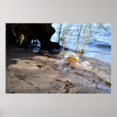 Frühstück, Strandleben Poster (Vorne)