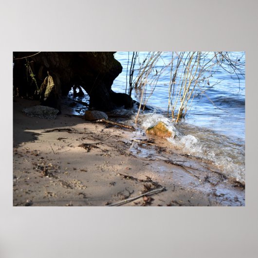 Frühstück, Strandleben Poster (Vorne)