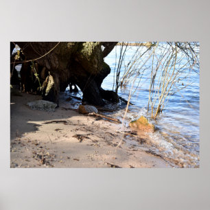 Frühstück, Strandleben Poster