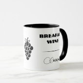 Frühstück Tasse Wein (VorderseiteRechts)