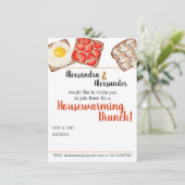 Frühstück Toast Brunch Einladungen (Stehend Vorderseite)