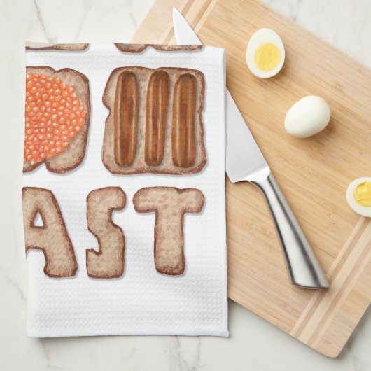 Frühstück Toast Küchentücher (Viertel Falte)