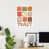 Frühstück Toast Poster (Heimbüro)