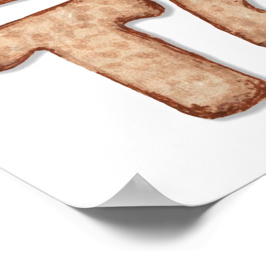 Frühstück Toast Poster (Ecke)