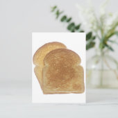 Frühstück Toast Postkarte (Stehend Vorderseite)