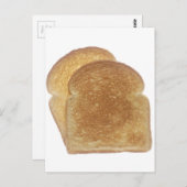 Frühstück Toast Postkarte (Vorne/Hinten)