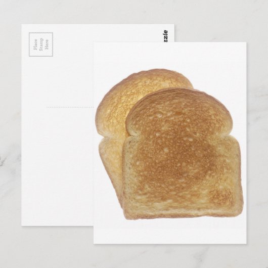 Frühstück Toast Postkarte (Vorne/Hinten)