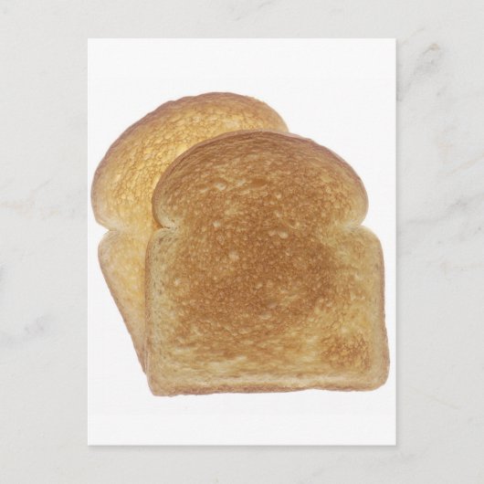 Frühstück Toast Postkarte (Vorderseite)