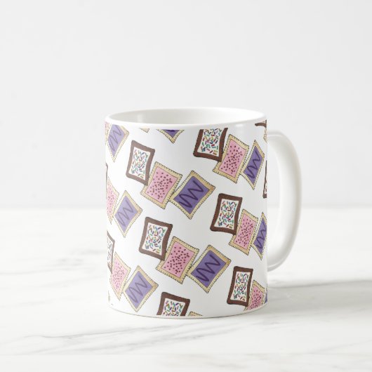 Frühstück Toaster Pastries Handgebäck Feinschmecke Kaffeetasse (VorderseiteRechts)