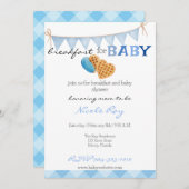 Frühstück und Babydusche Einladung (Vorne/Hinten)