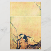 FRÜHSTÜCK UND BLUME BAUM Gelb braun Briefpapier (Vorderseite)