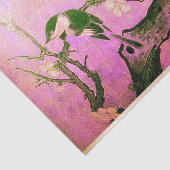 FRÜHSTÜCK UND BLUME BAUM Pink Brown Seidenpapier (Ausschnitt)